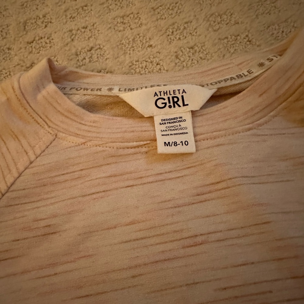 NEW Athleta Girl Long Sleeve Size M (8/10)